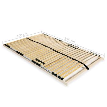 Lattenrost mit 28 Latten 7 Zonen 100x200 cm