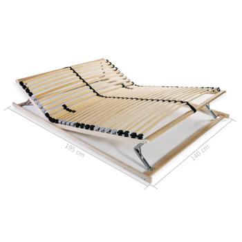 Lattenrost mit 28 Latten 7 Zonen 140x200 cm