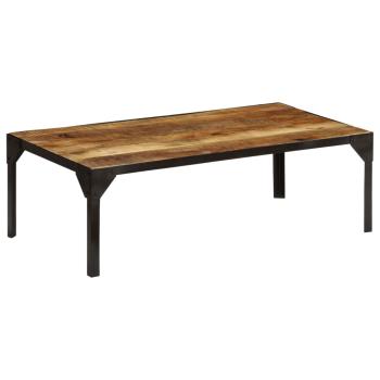 Couchtisch Raues Mango-Massivholz und Stahl 110 cm