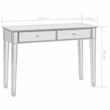 Verspiegelter Konsolentisch aus MDF und Glas 106,5x38x76,5 cm