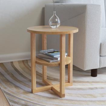 ARDEBO.de - Beistelltisch 40×50 cm Massivholz Eiche