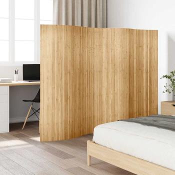 Raumteiler Bambus 250x165 cm Natur