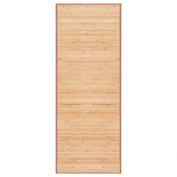 ARDEBO.de - Teppich Bambus 80x200 cm Braun