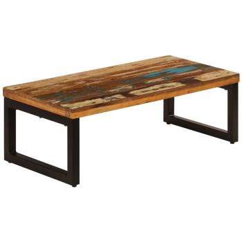 Couchtisch 100x50x35 cm Altholz und Stahl