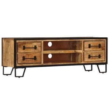 TV-Regal mit Schubladen 120 x 30 x 40 cm Massivholz Mango