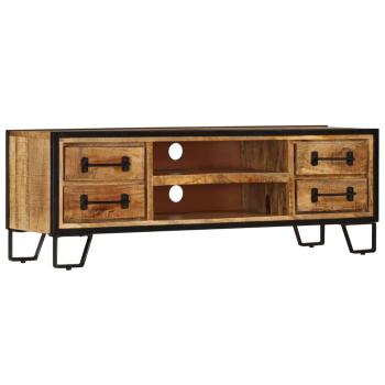 TV-Regal mit Schubladen 120 x 30 x 40 cm Massivholz Mango