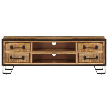 TV-Regal mit Schubladen 120 x 30 x 40 cm Massivholz Mango