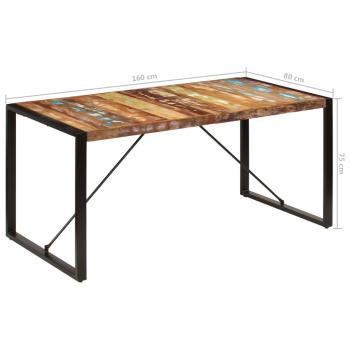 Esstisch 160x80x75 cm Altholz Massiv