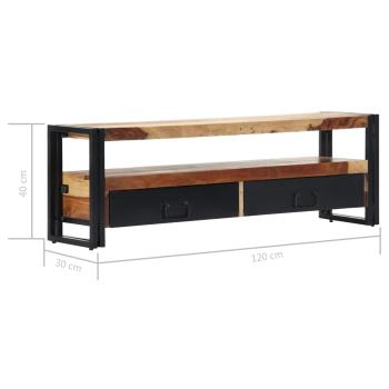 TV-Schrank 120×30×40 cm Massivholz