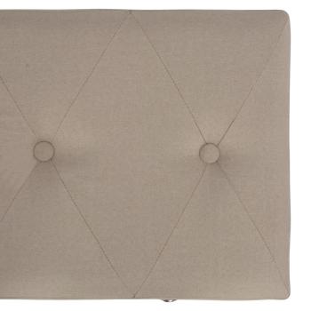 Hocker mit Stauraum 3 Stk. Beige Stoff