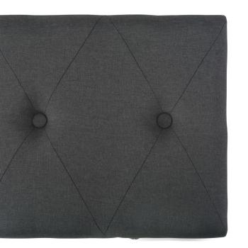 Hocker mit Stauraum 3 Stk. Dunkelgrau Stoff