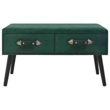 Couchtisch Grün 80 x 40 x 46 cm Samt 