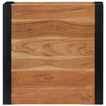 Couchtisch 60 x 60 x 40 cm Massivholz Akazie