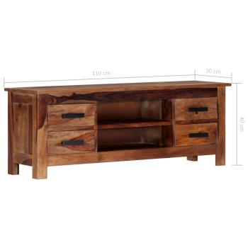 TV-Schrank 110x30x40 cm Massivholz Palisander
