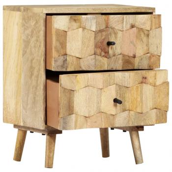 Nachttisch 40x30x50 cm Massivholz Mango