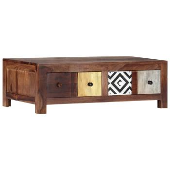 Couchtisch 90x50x30 cm Massivholz Akazie