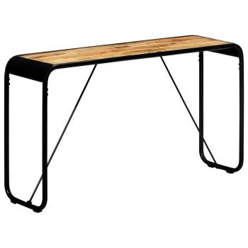 Konsolentisch 140×35×76 cm Raues Massivholz Mango