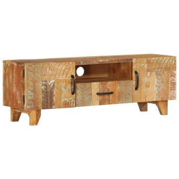 TV-Schrank Handgeschnitzt 120x30x40 cm Altholz Massiv
