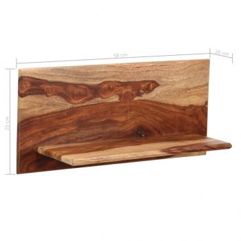 Wandregale 2 Stk. 58 x 26 x 20 cm Massivholz