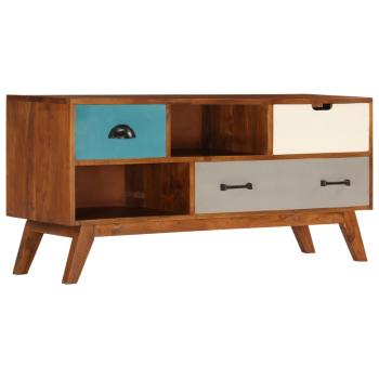 TV-Schrank mit 3 Schubladen 110 x 35 x 50 cm Akazienholz Massiv