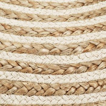 Handgefertigter Sitzpuff 45 x 30 cm Jute