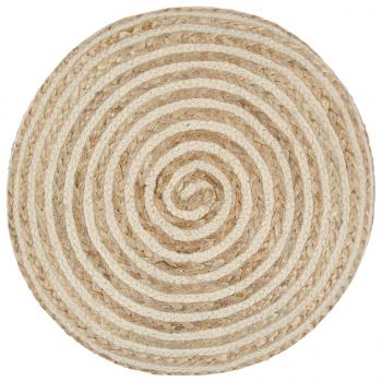 Handgefertigter Sitzpuff 40 x 45 cm Jute