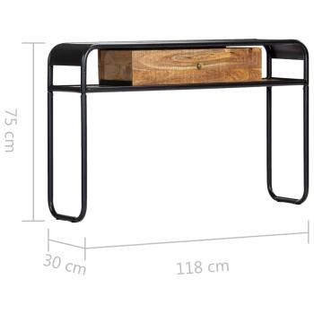 Konsolentisch 118 x 30 x 75 cm Massivholz Mango 