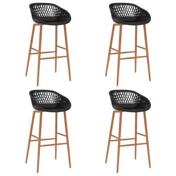 ARDEBO.de - Barhocker 4 Stk. Schwarz