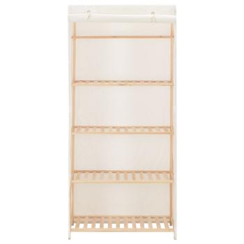 Kleiderschrank Weiß 79 x 40 x 170 cm Stoff