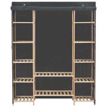 Kleiderschrank Grau 135 x 40 x 170 cm Stoff