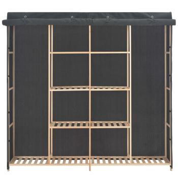 Kleiderschrank Grau 173 x 40 x 170 cm Stoff