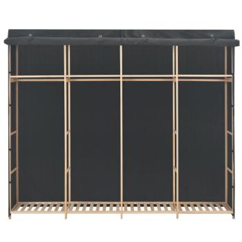 Kleiderschrank Grau 200 x 40 x 170 cm Stoff