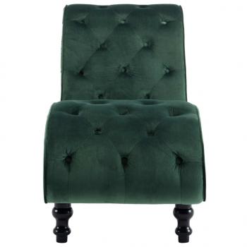 Chaiselongue Grün Samt
