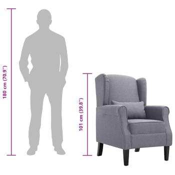 Sessel Dunkelgrau Stoff