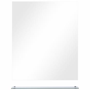 Wandspiegel mit Regal 50×60 cm Hartglas
