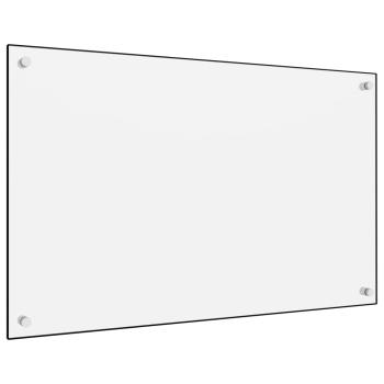  Küchenrückwand Weiß 80x50 cm Hartglas