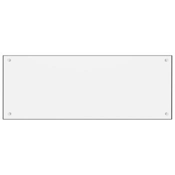  Küchenrückwand Weiß 100x40 cm Hartglas