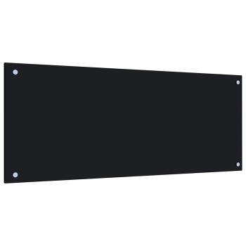  Küchenrückwand Schwarz 100x40 cm Hartglas
