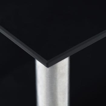 Küchenregal Schwarz 45×16×26 cm Hartglas