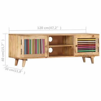TV-Schrank 120x30x40 cm Massivholz Mango