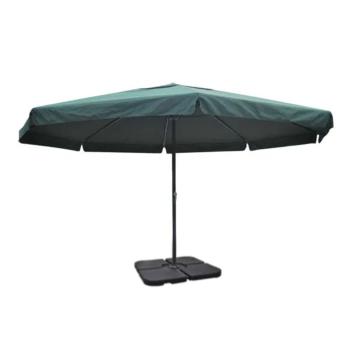 Sonnenschirm Aluminium grün mit Schirmständer