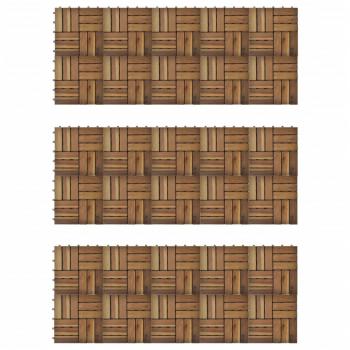 Terrassenfliesen 30 Stk. 30x30 cm Akazienholz