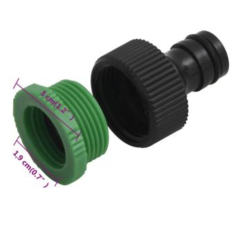 Gartenschlauch mit Kupplung-Set Grün 0,5" 50 m PVC