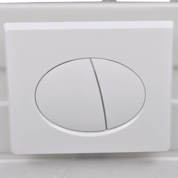 Hänge-Toilette mit Einbau-Spülkasten Keramik Schwarz