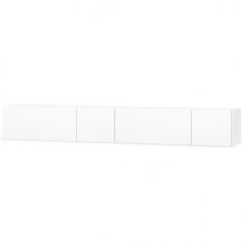 TV-Schränke 2 Stk. Holzwerkstoff 120x40x34 cm Hochglanz Weiß