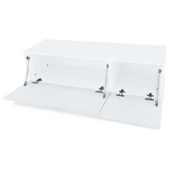 TV-Schränke 2 Stk. Holzwerkstoff 120x40x34 cm Hochglanz Weiß