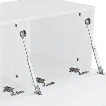 TV-Schränke 2 Stk. Holzwerkstoff 120x40x34 cm Hochglanz Weiß
