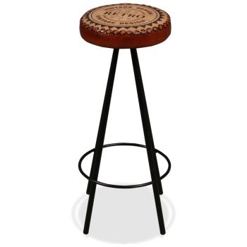 Bar-Set 5-tlg. Akazie Massivholz, Echtleder und Canvas