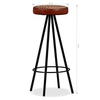 Bar-Set 7-tlg. Akazie Massivholz, Echtleder und Canvas