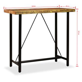 5-tlg. Bar-Set Altholz Massiv